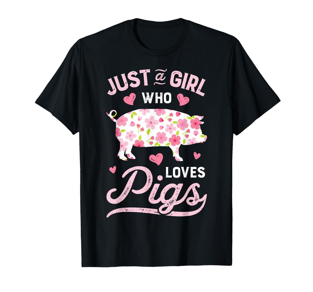 Amazon.com: Pig Just a Girl Who Loves Pigs Women Farmer Farm